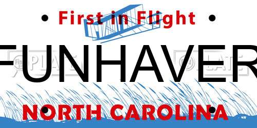FUNHAVER North Carolina License Plate