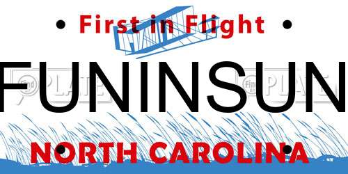 FUNINSUN North Carolina License Plate