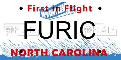 FURIC North Carolina License Plate