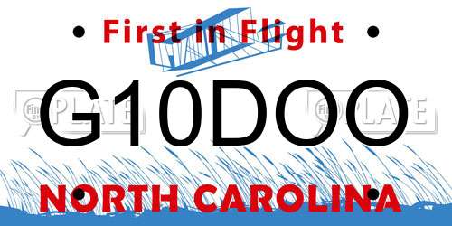 G10DOO North Carolina License Plate
