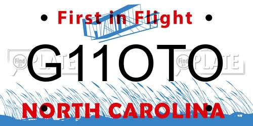 G11OTO North Carolina License Plate