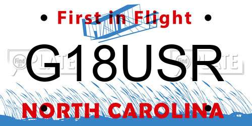 G18USR North Carolina License Plate