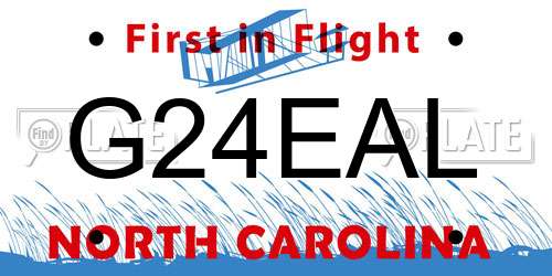 G24EAL North Carolina License Plate