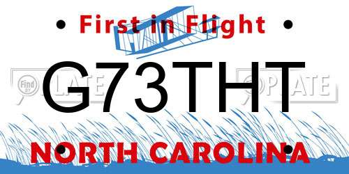 G73THT North Carolina License Plate