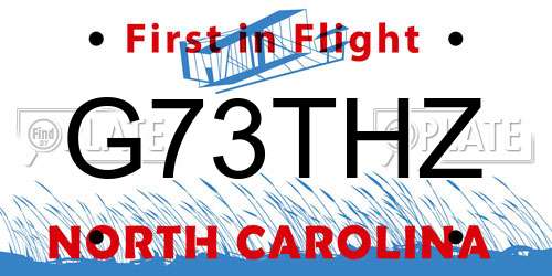 G73THZ North Carolina License Plate
