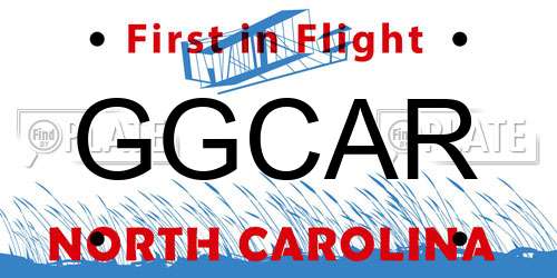 GGCAR North Carolina License Plate