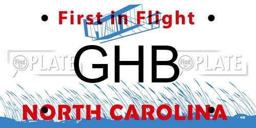 GHB North Carolina License Plate