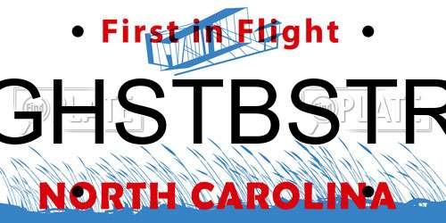 GHSTBSTR North Carolina License Plate