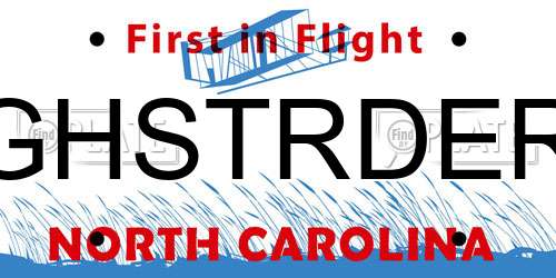GHSTRDER North Carolina License Plate