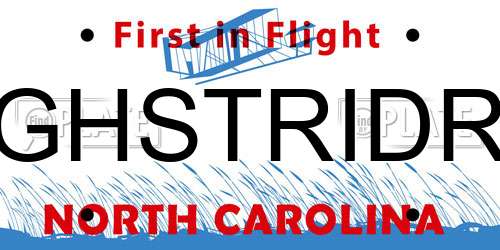 GHSTRIDR North Carolina License Plate
