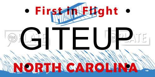 GITEUP North Carolina License Plate