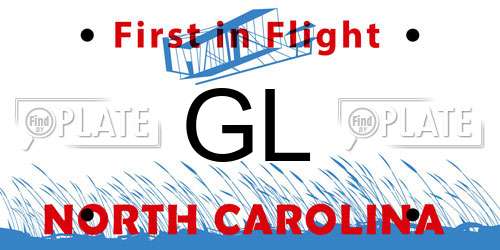 GL North Carolina License Plate