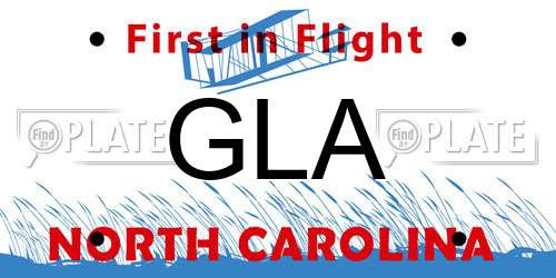 GLA North Carolina License Plate