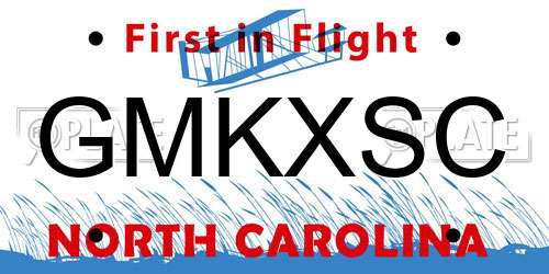 GMKXSC North Carolina License Plate