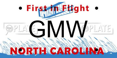 GMW North Carolina License Plate