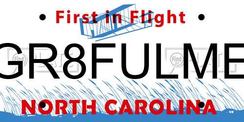 GR8FULME North Carolina License Plate