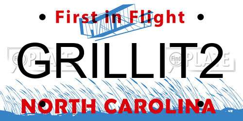 GRILLIT2 North Carolina License Plate