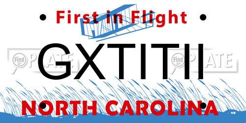 GXTITII North Carolina License Plate