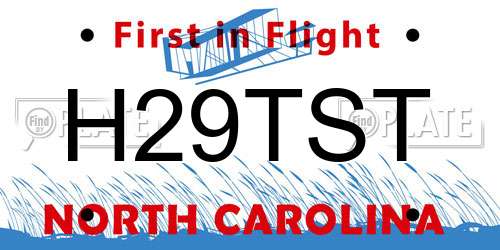H29TST North Carolina License Plate