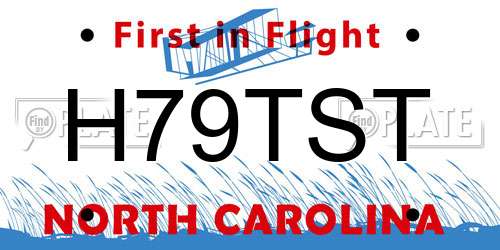H79TST North Carolina License Plate