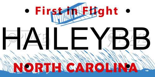 HAILEYBB North Carolina License Plate