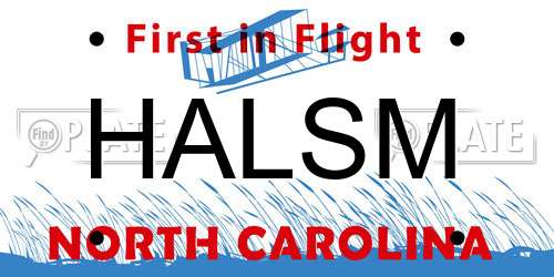 HALSM North Carolina License Plate