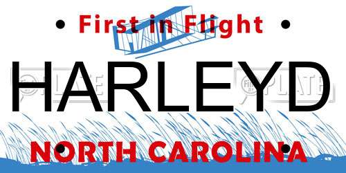 HARLEYD North Carolina License Plate