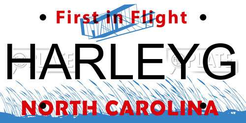 HARLEYG North Carolina License Plate