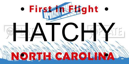 HATCHY North Carolina License Plate