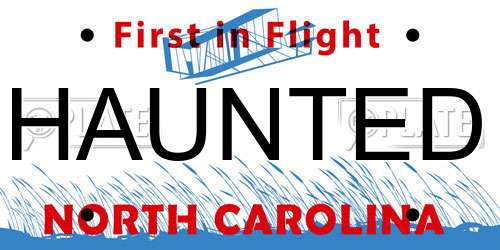 HAUNTED North Carolina License Plate