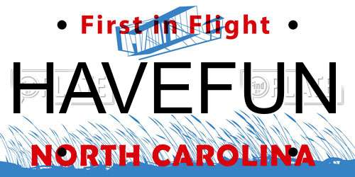 HAVEFUN North Carolina License Plate