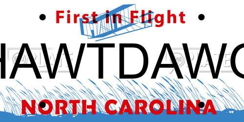 HAWTDAWG North Carolina License Plate