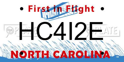 HC4I2E North Carolina License Plate