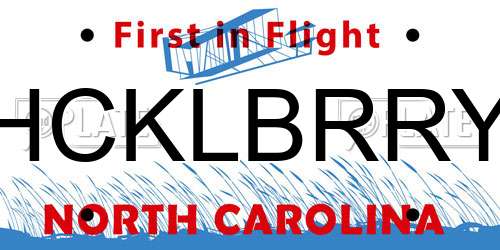HCKLBRRY North Carolina License Plate