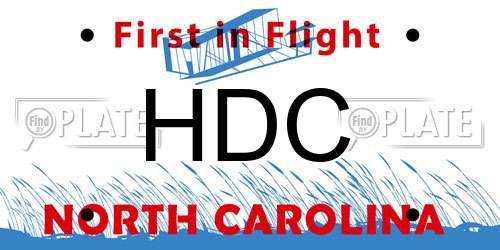 HDC North Carolina License Plate