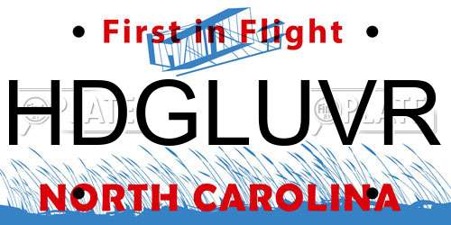 HDGLUVR North Carolina License Plate