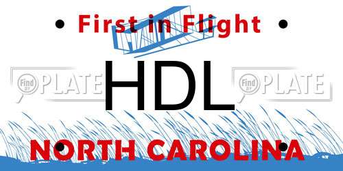 HDL North Carolina License Plate