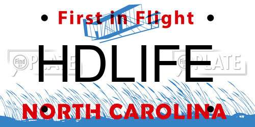 HDLIFE North Carolina License Plate