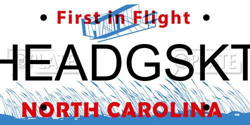 HEADGSKT North Carolina License Plate