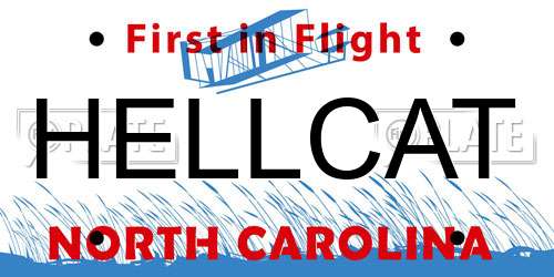 HELLCAT North Carolina License Plate