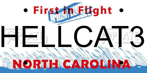 HELLCAT3 North Carolina License Plate