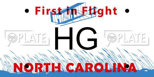 HG North Carolina License Plate
