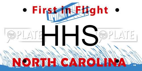 HHS North Carolina License Plate
