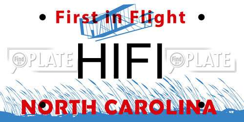 HIFI North Carolina License Plate