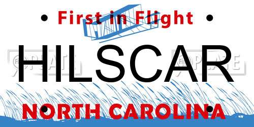 HILSCAR North Carolina License Plate