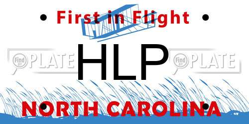 HLP North Carolina License Plate