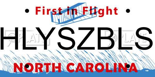 HLYSZBLS North Carolina License Plate
