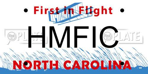 HMFIC North Carolina License Plate