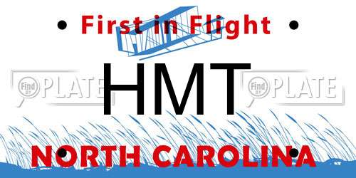 HMT North Carolina License Plate