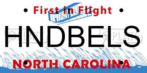 HNDBELS North Carolina License Plate